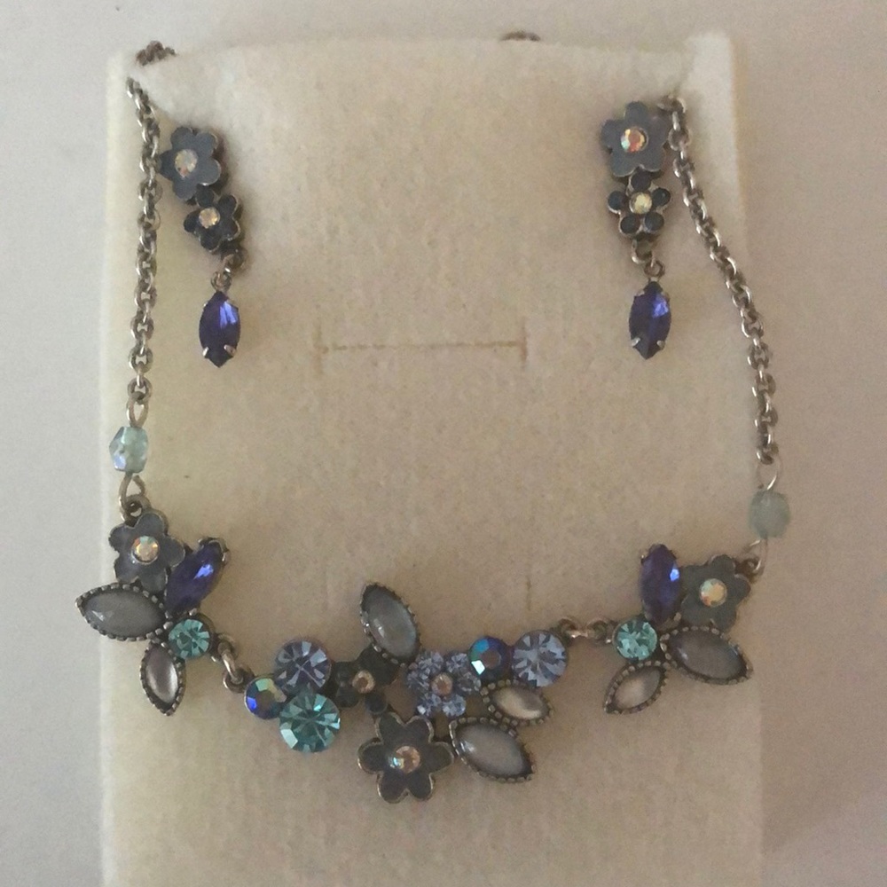 Matching earrings and necklace set in gift box